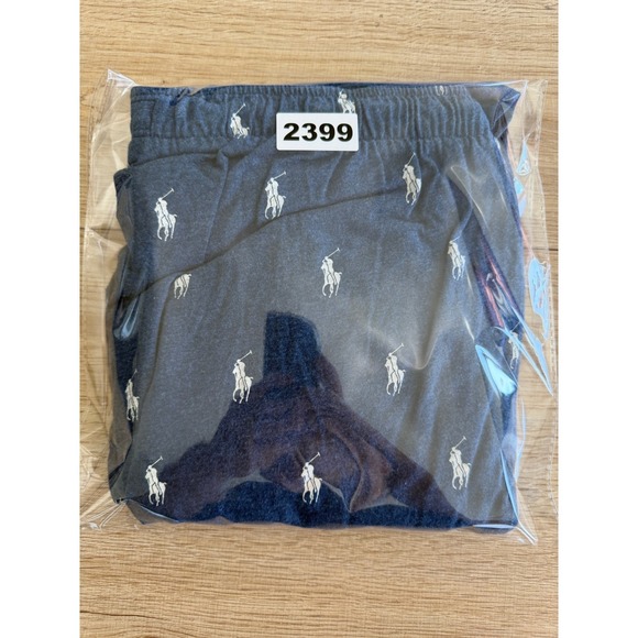 Ralph Lauren Lounge Pajama Jogger Pants Mens L Blue Coastal Casual Normcore - Picture 10 of 10